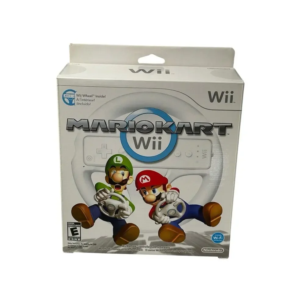 Mario Kart Nintendo Wii with Wheel - NEW BOX FACTORY SEALED (MINT BOX RARE FIND)